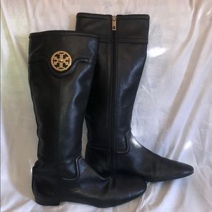 Tory Burch leather knee high boots